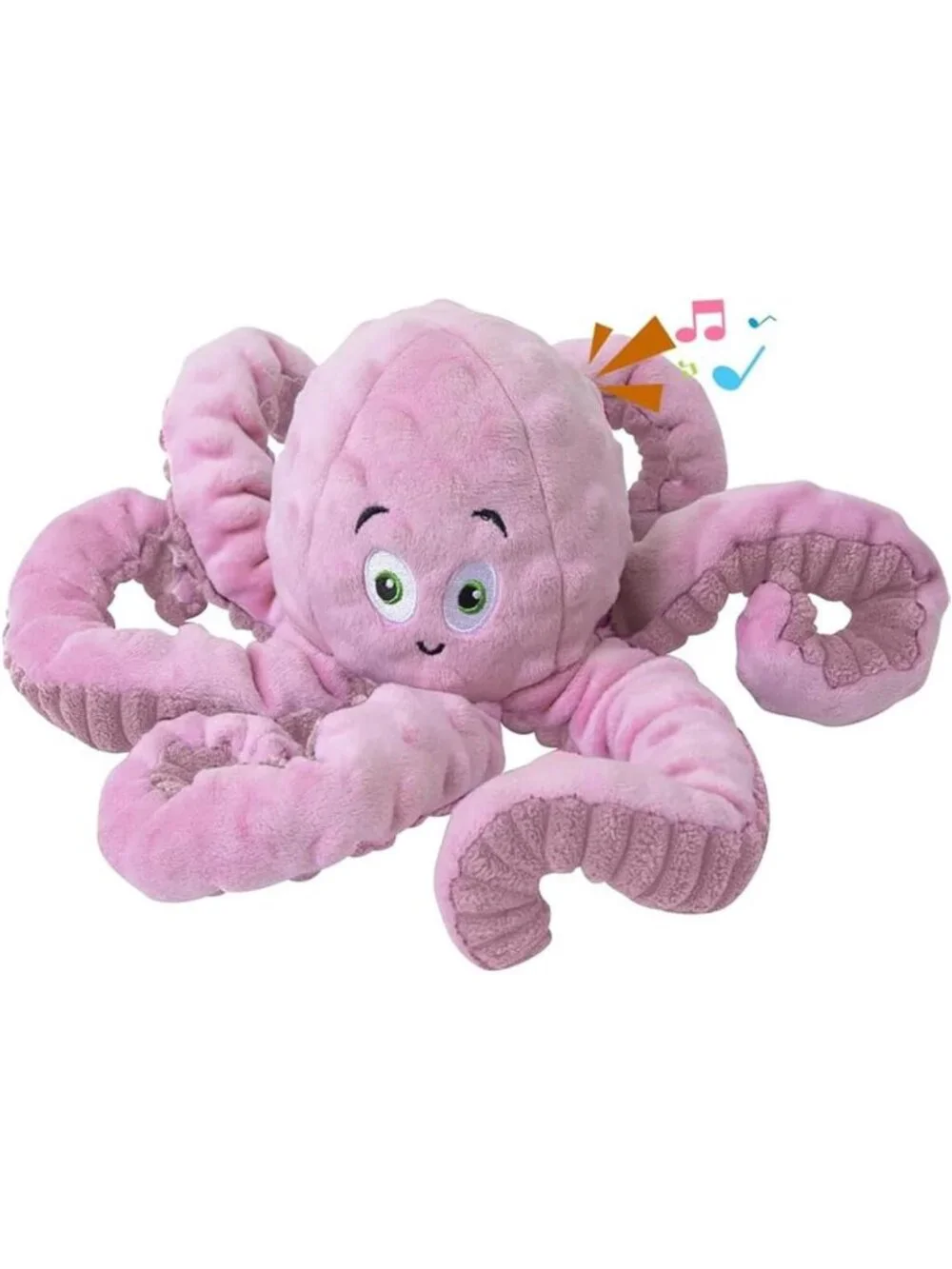 Tough Plush Octopus Dog Squeaky Toy - Large, Medium & Small Puppy Stuffed Animal